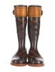 Burberry Prorsum House Check Pattern Rubber Rain Boots
