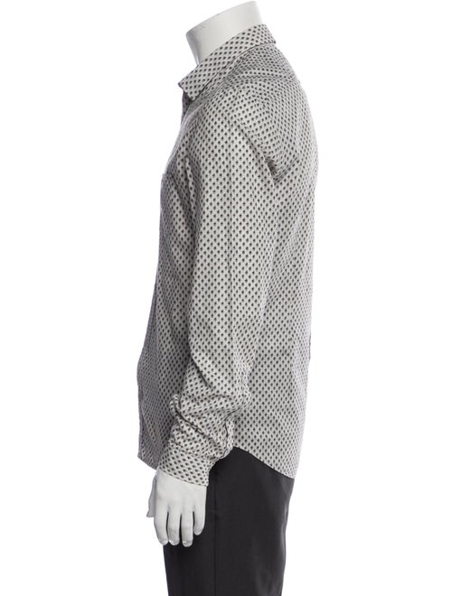 Burberry Prorsum Printed Long Sleeve Dress Shirt