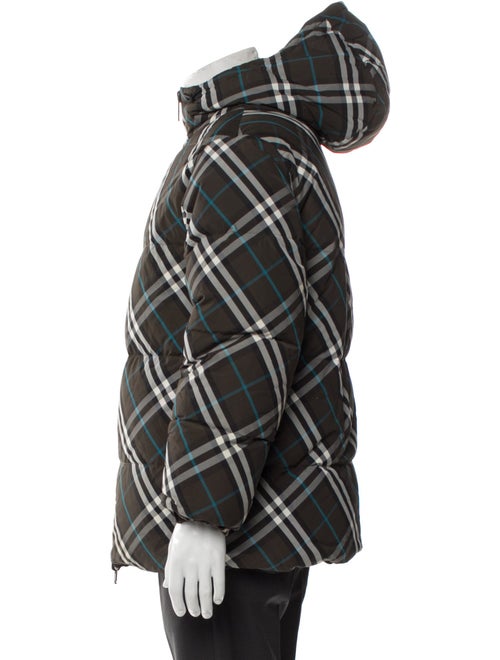 Burberry Plaid Print Parka