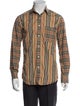 Burberry Striped Long Sleeve Dress Shirt