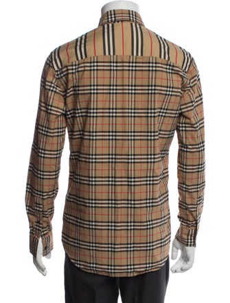 Burberry Striped Long Sleeve Dress Shirt