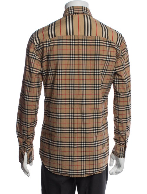 Burberry Striped Long Sleeve Dress Shirt