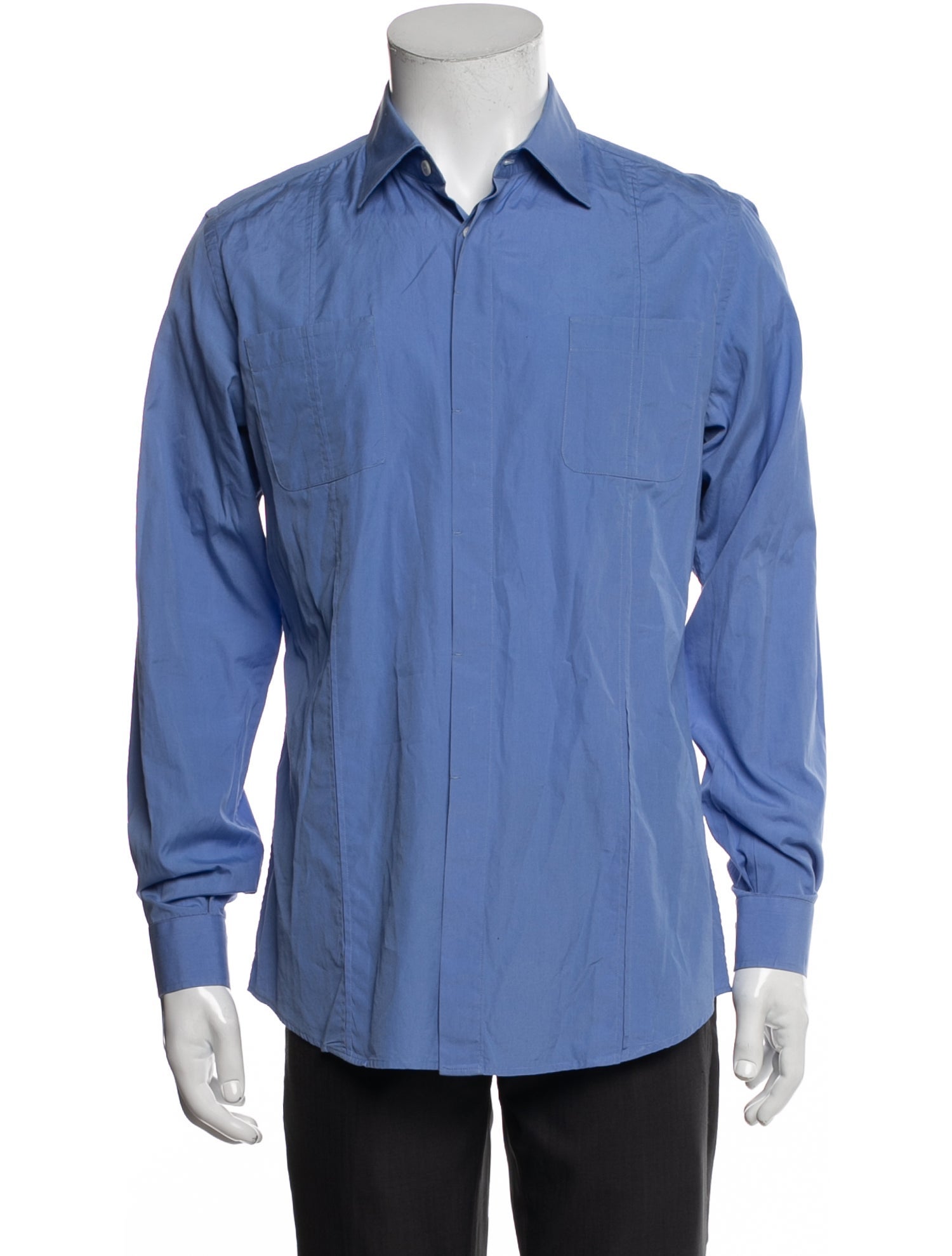 Burberry Striped Long Sleeve Dress Shirt