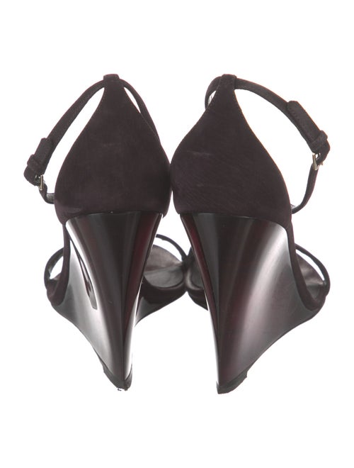 Burberry Prorsum Suede T-Strap Sandals