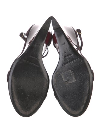 Burberry Prorsum Suede T-Strap Sandals