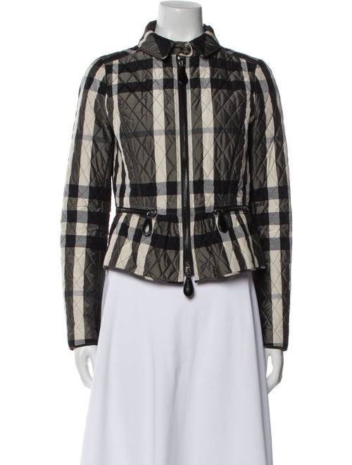 Burberry London Plaid Print Jacket