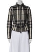 Burberry London Plaid Print Jacket