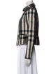 Burberry London Plaid Print Jacket