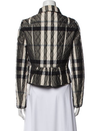 Burberry London Plaid Print Jacket