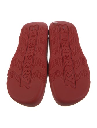 Burberry Rubber Lasercut Accents Slippers
