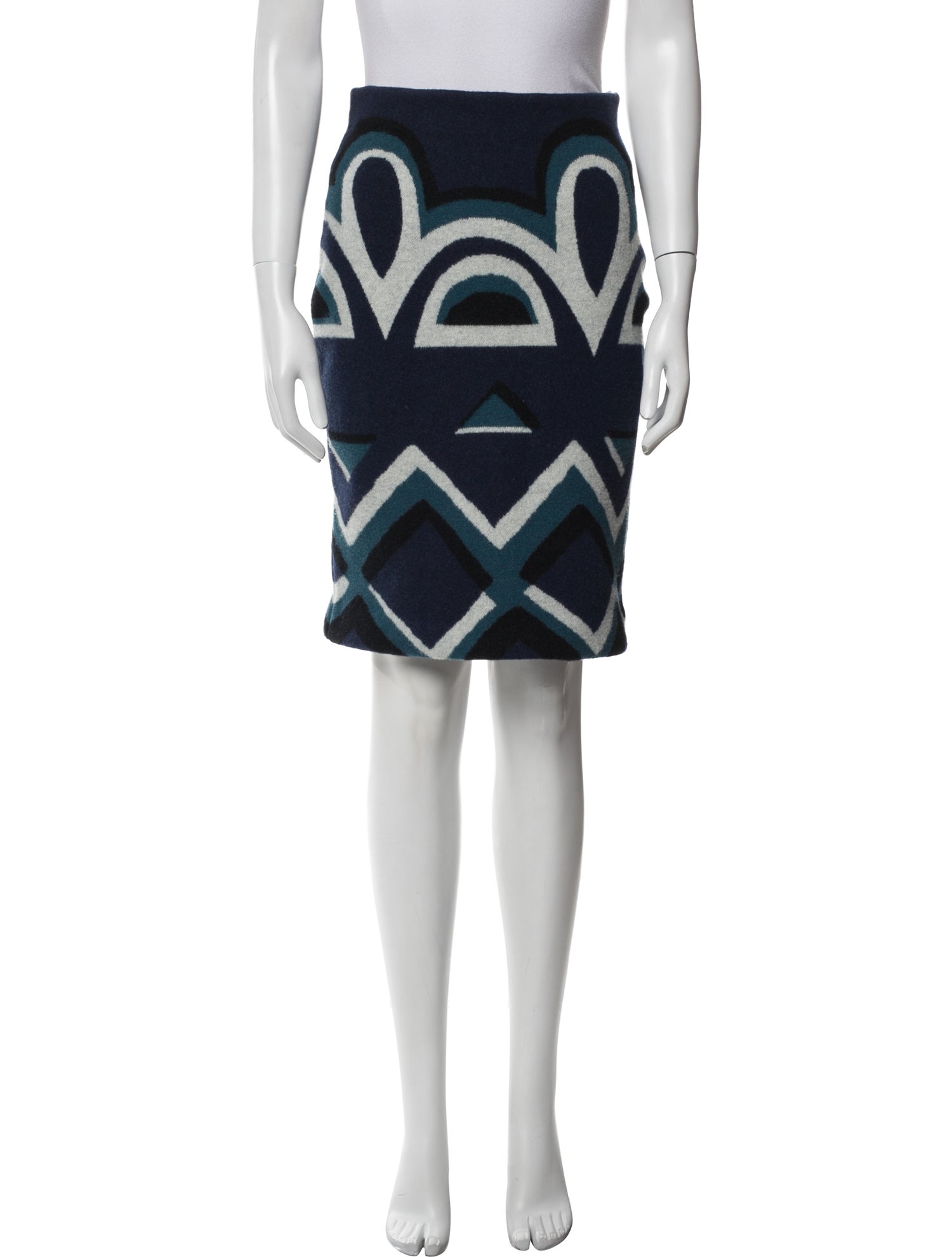 Burberry Prorsum Wool Knee-Length Skirt