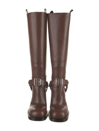 Burberry Leather Riding Boots