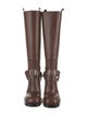 Burberry Leather Riding Boots