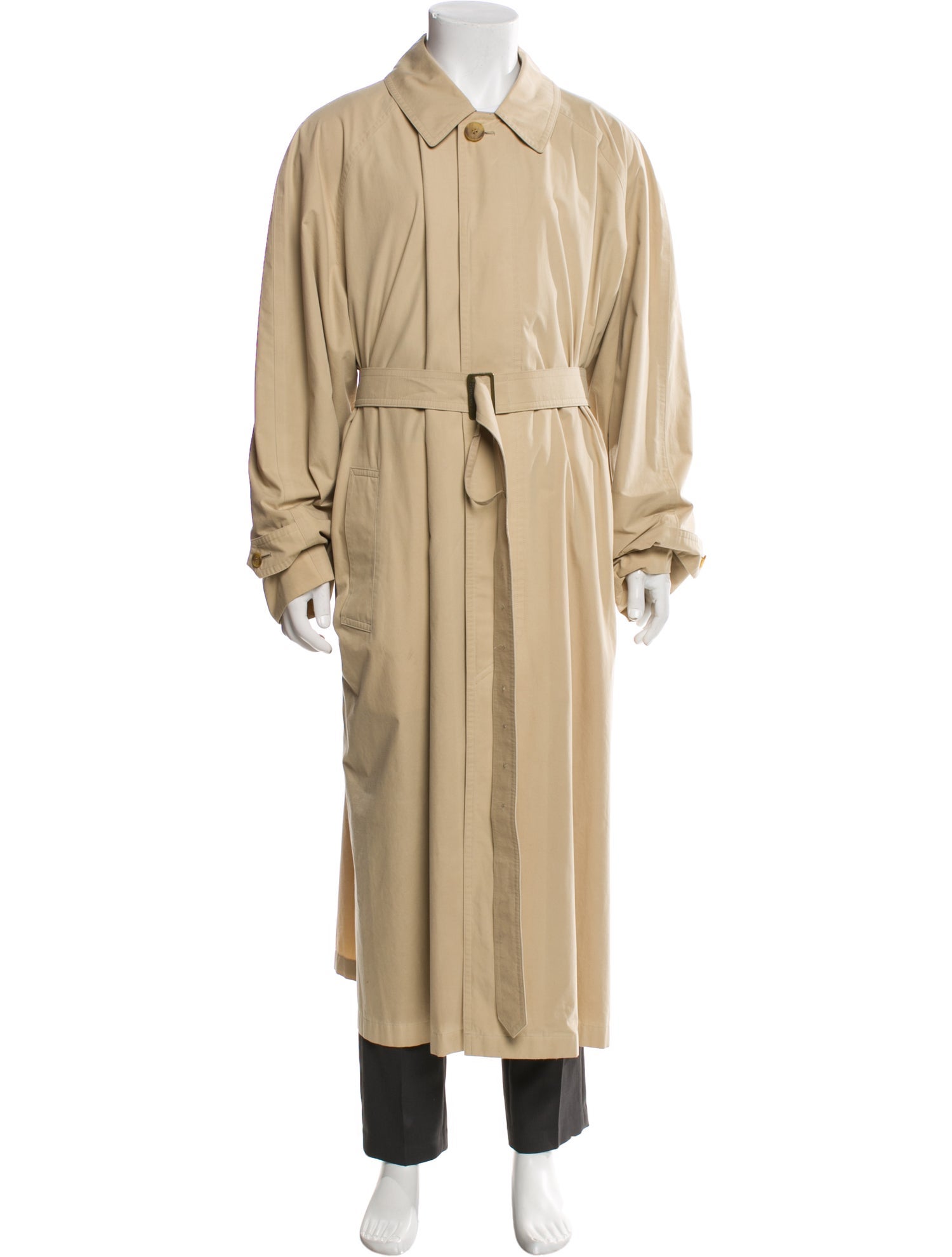 Burberry's Vintage Nova Check Pattern Trench Coat