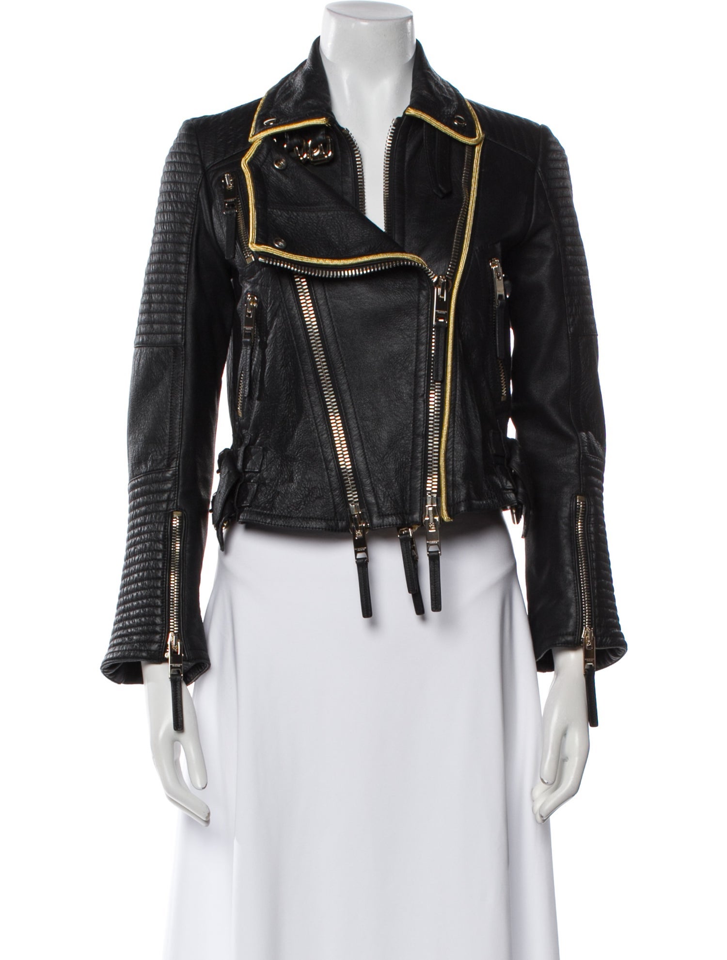 Burberry Prorsum Lamb Leather Biker Jacket