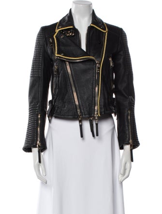 Burberry Prorsum Lamb Leather Biker Jacket