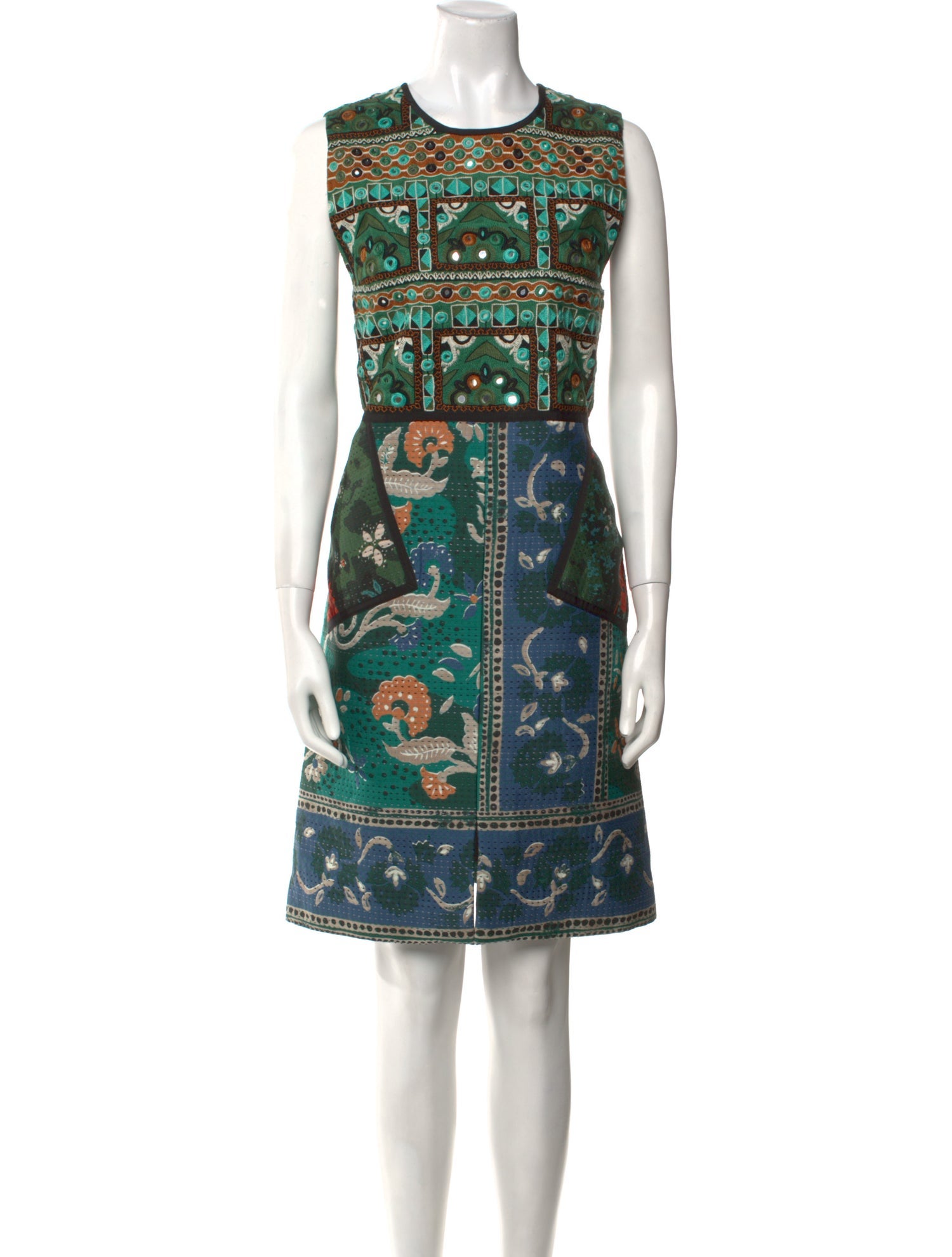 Burberry Prorsum Printed Knee-Length Dress