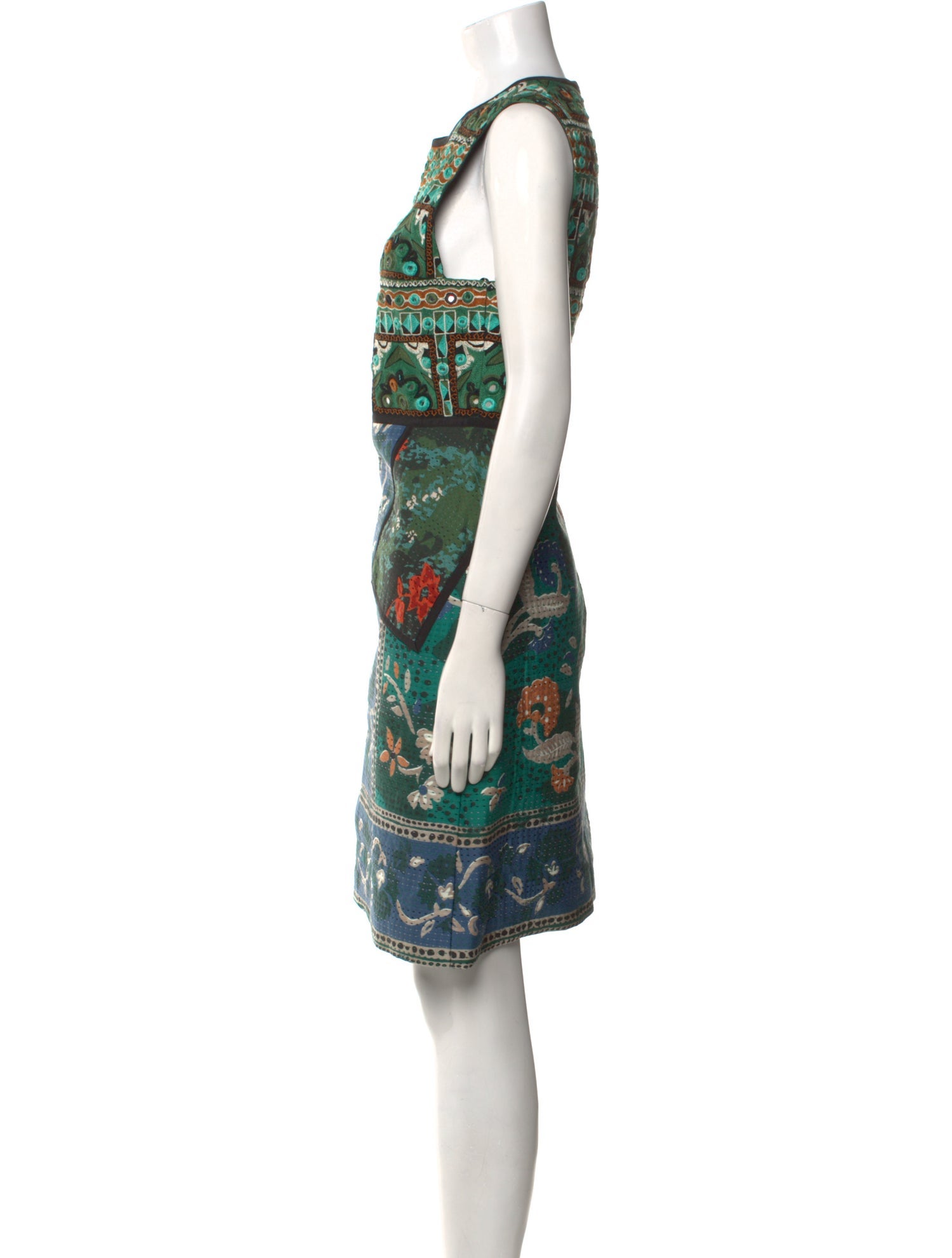 Burberry Prorsum Printed Knee-Length Dress