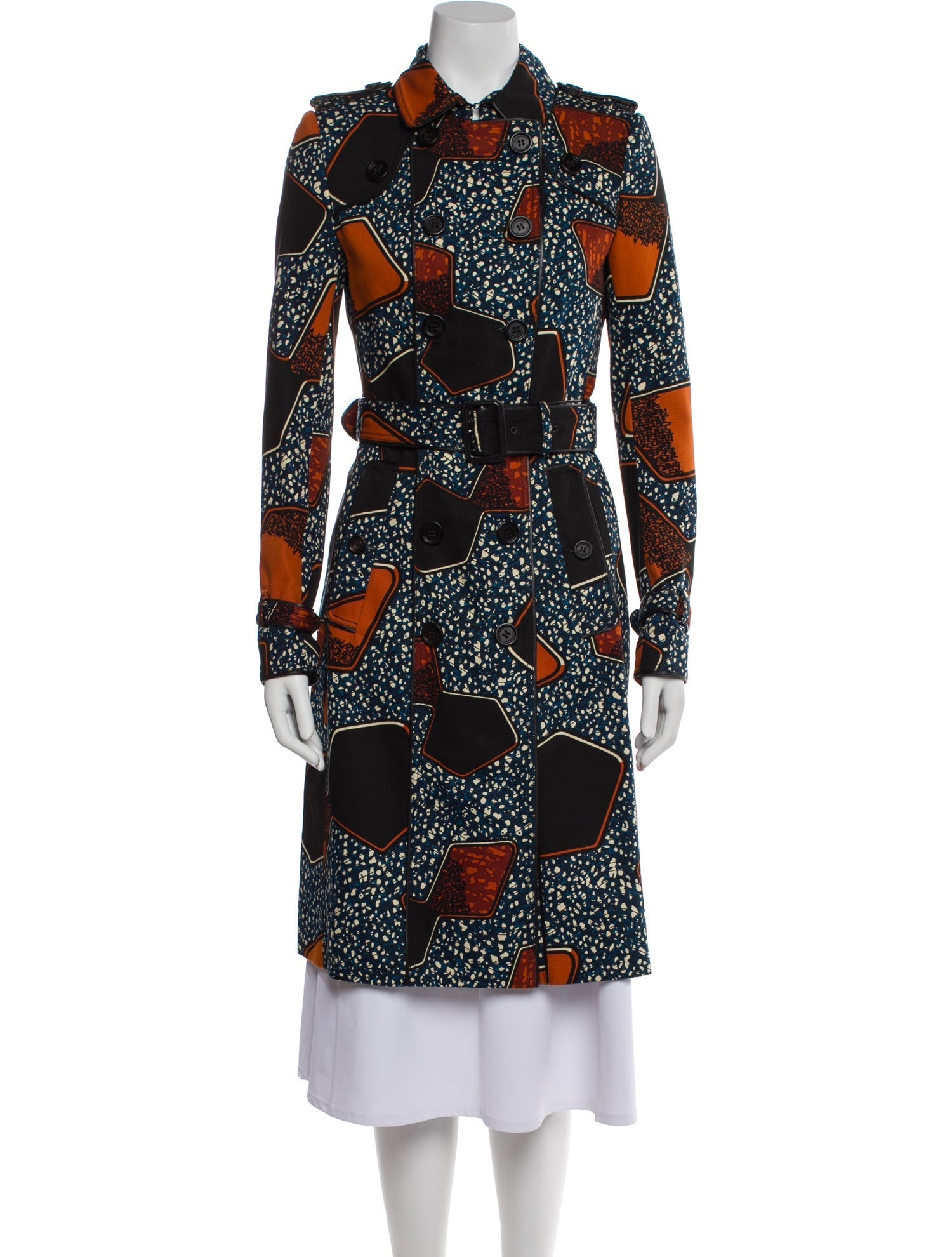 Burberry Prorsum Printed Trench Coat