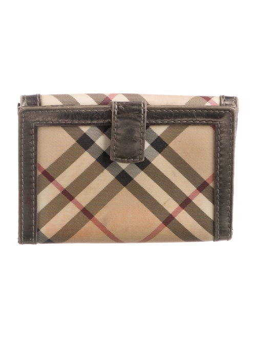 Burberry Prorsum House Check Pattern Compact Wallet