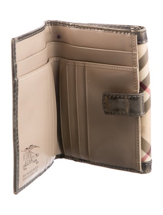 Burberry Prorsum House Check Pattern Compact Wallet