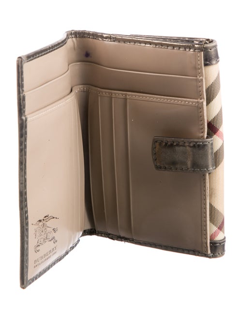 Burberry Prorsum House Check Pattern Compact Wallet