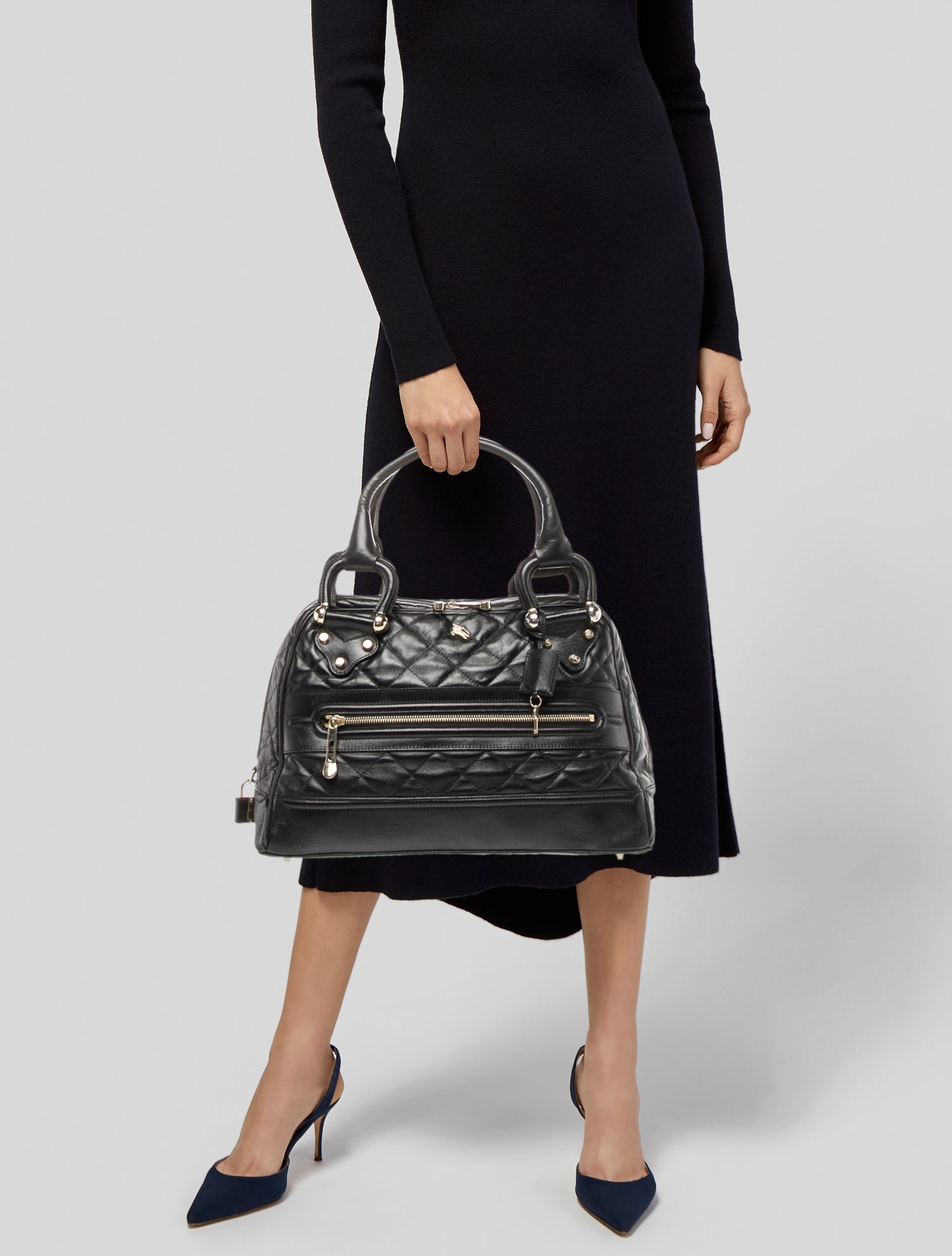 Burberry Prorsum Leather Top Handle Bag