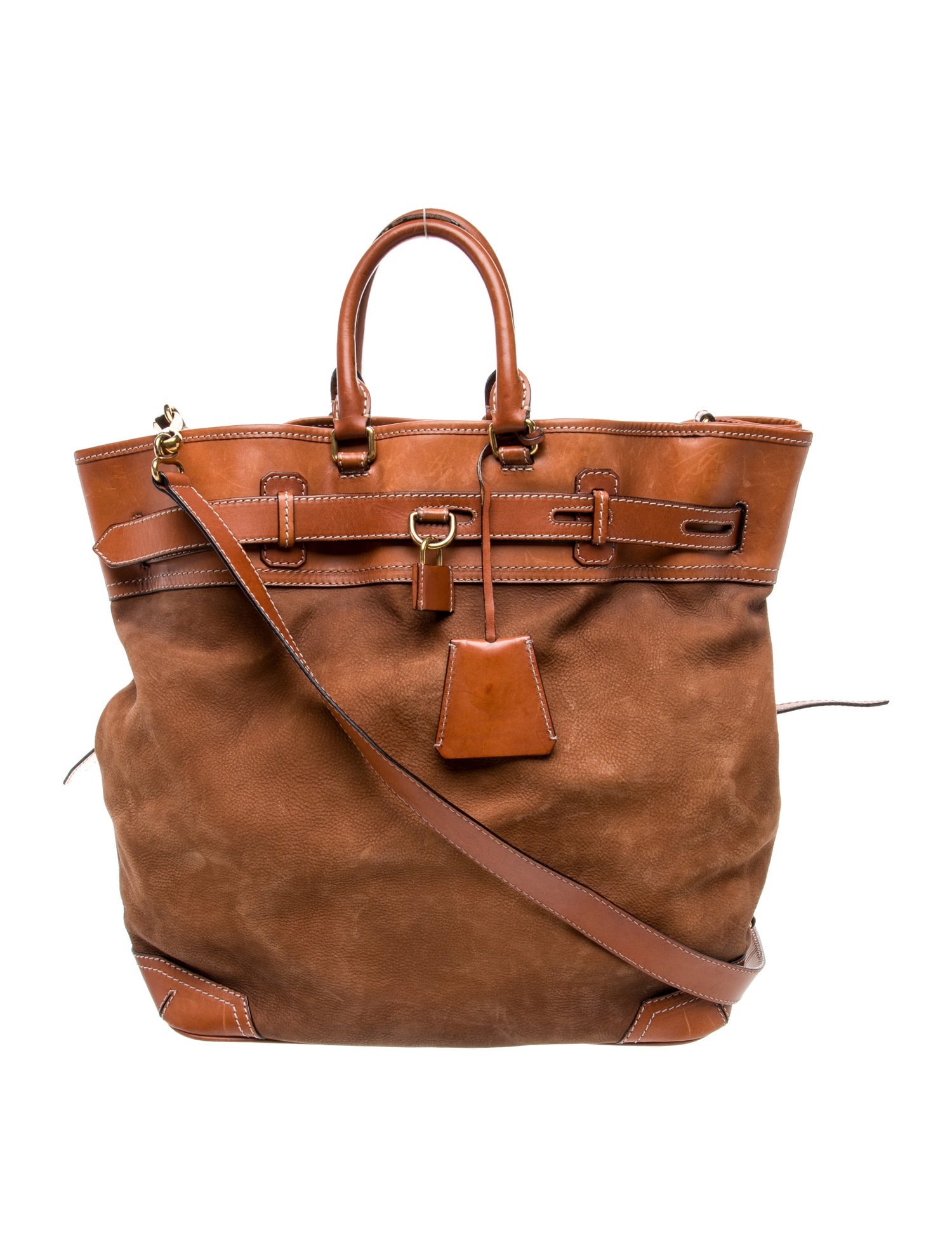 Burberry Prorsum Suede Shoulder Bag