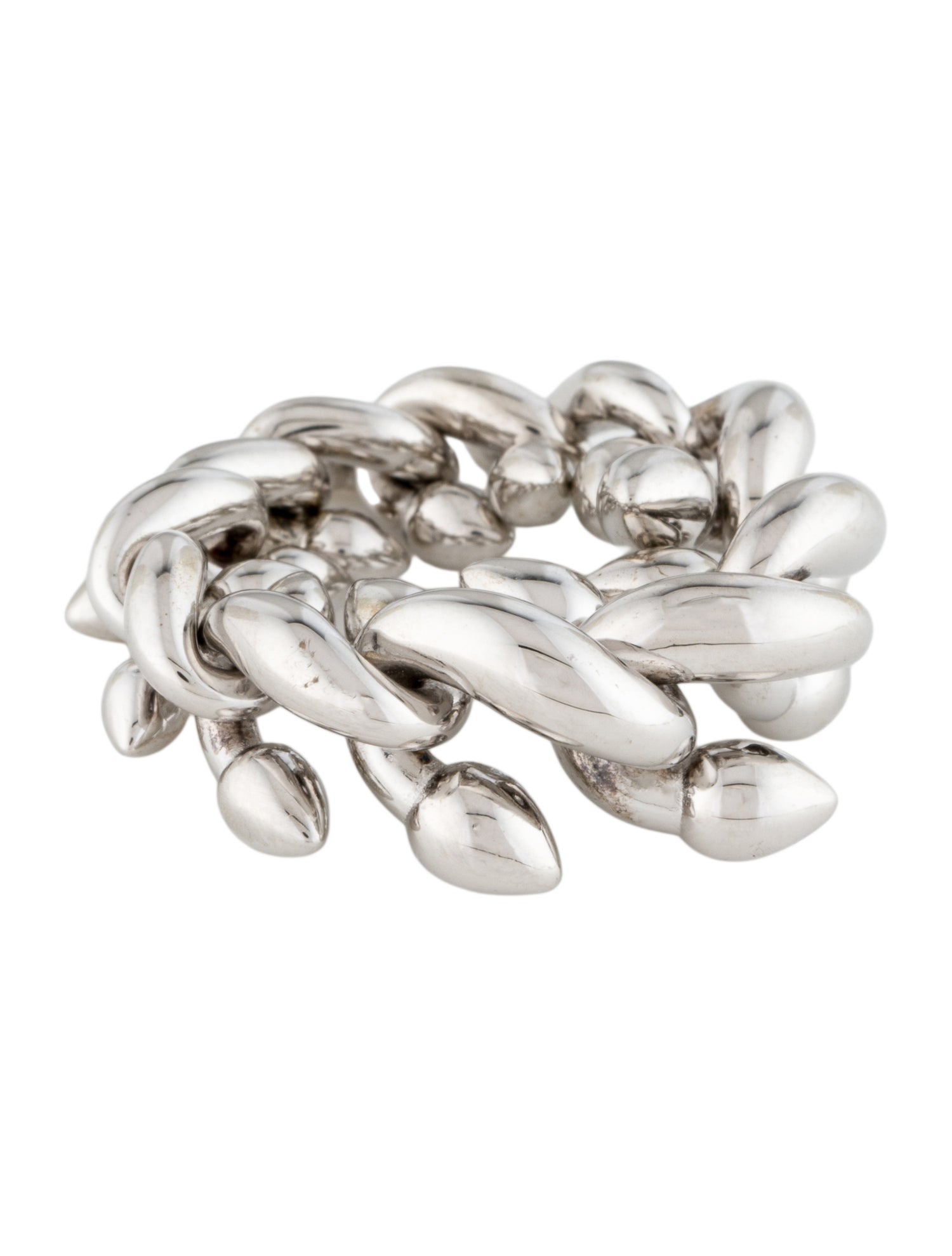 Burberry Spear Chain Band Ring