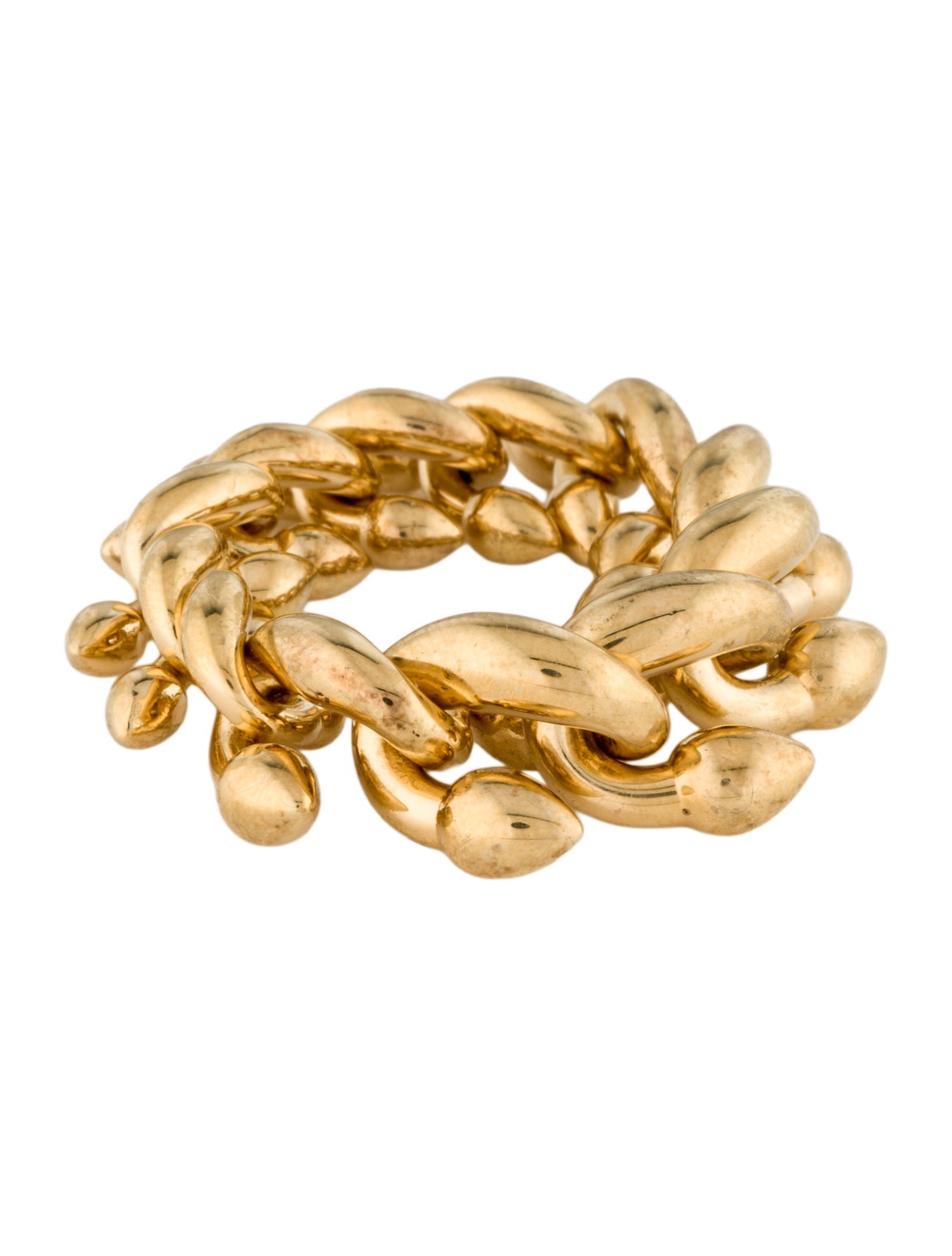 Burberry Spear Chain Band Ring