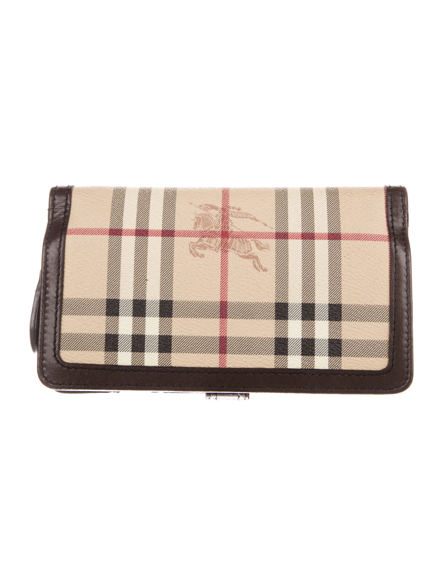 Burberry Prorsum Haymarket Check Pattern Printed Wristlet