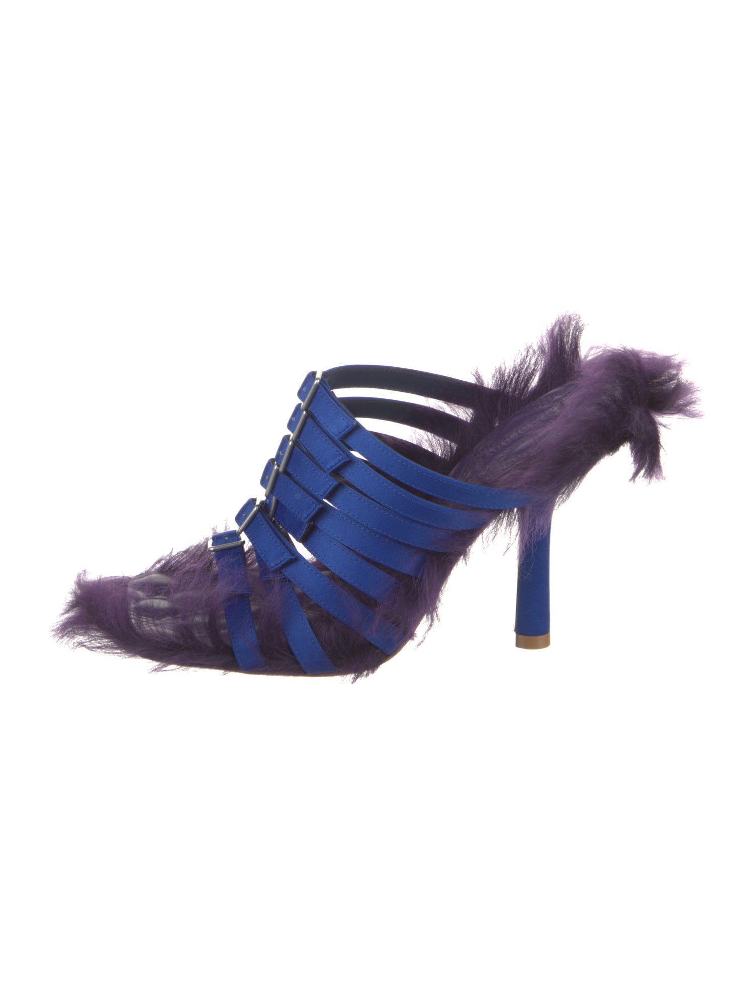 Burberry Prorsum Satin Animal Print Gladiator Sandals