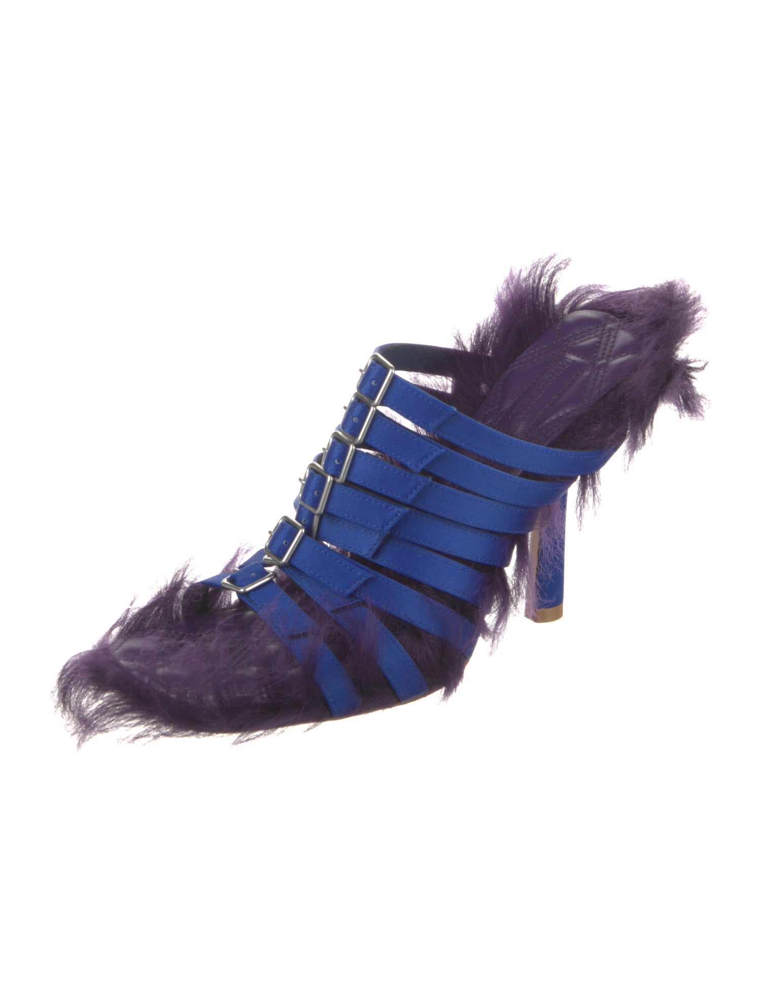 Burberry Prorsum Satin Animal Print Gladiator Sandals