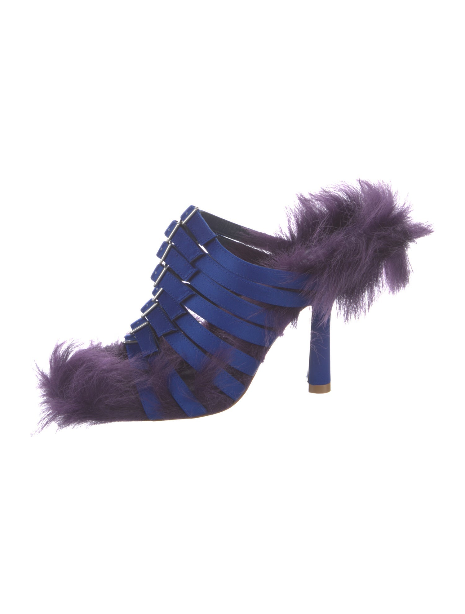 Burberry Prorsum Fur Trim Sandals w/ Tags