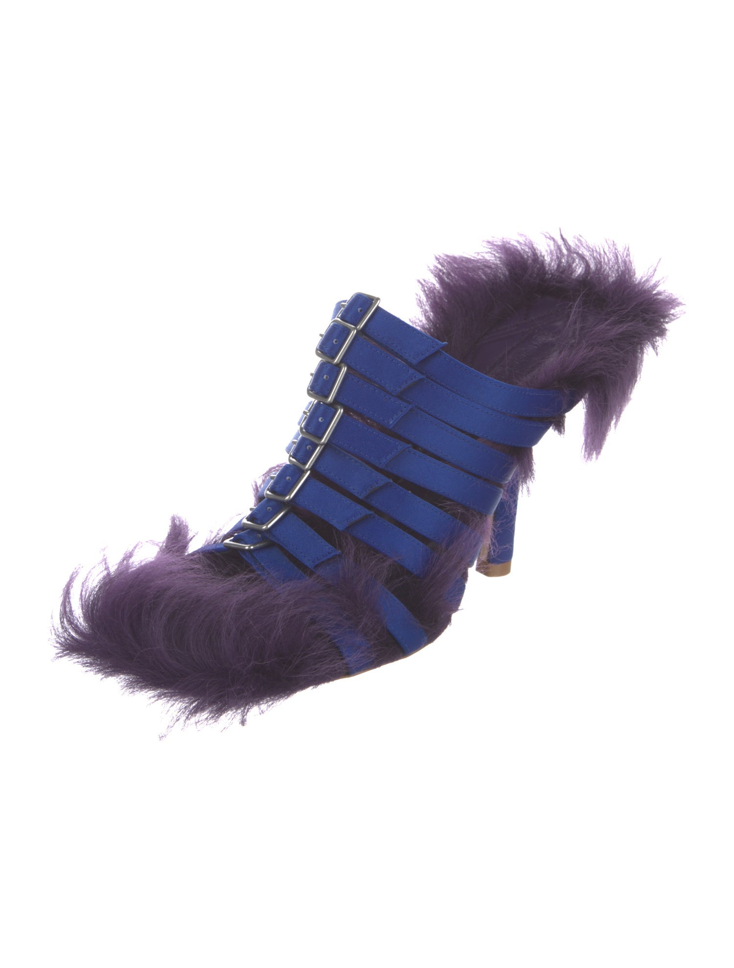 Burberry Prorsum Fur Trim Sandals w/ Tags