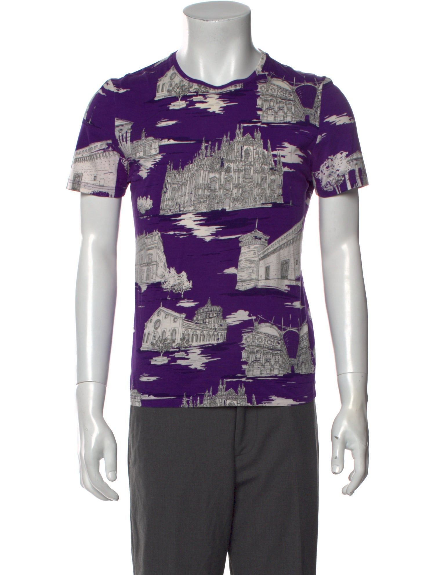 Burberry Prorsum Printed Crew Neck T-Shirt