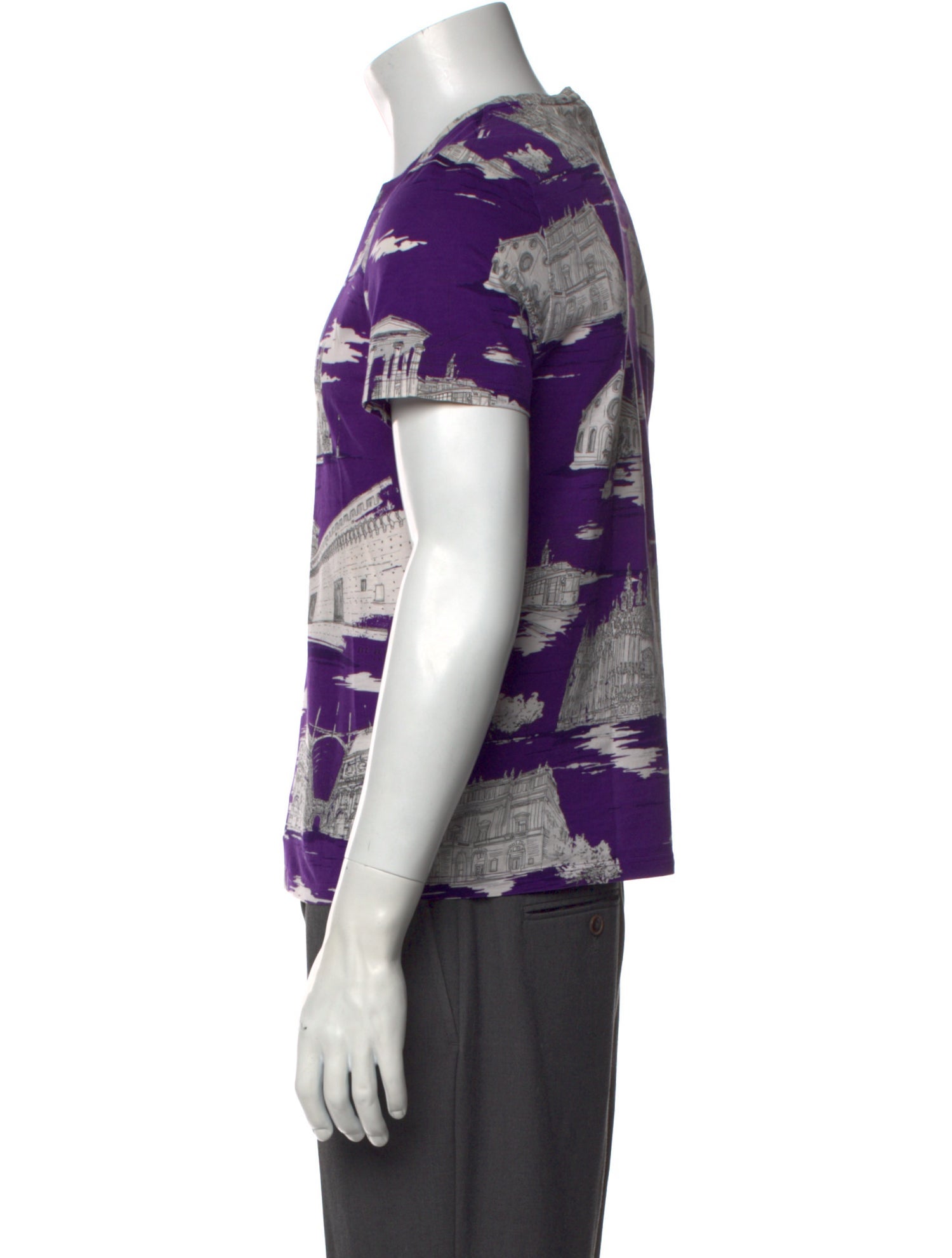 Burberry Prorsum Printed Crew Neck T-Shirt