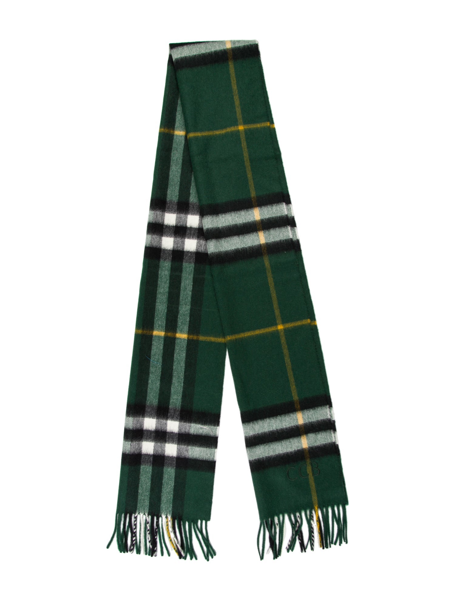 Burberry Prorsum Cashmere Plaid Print Scarf w/ Tags