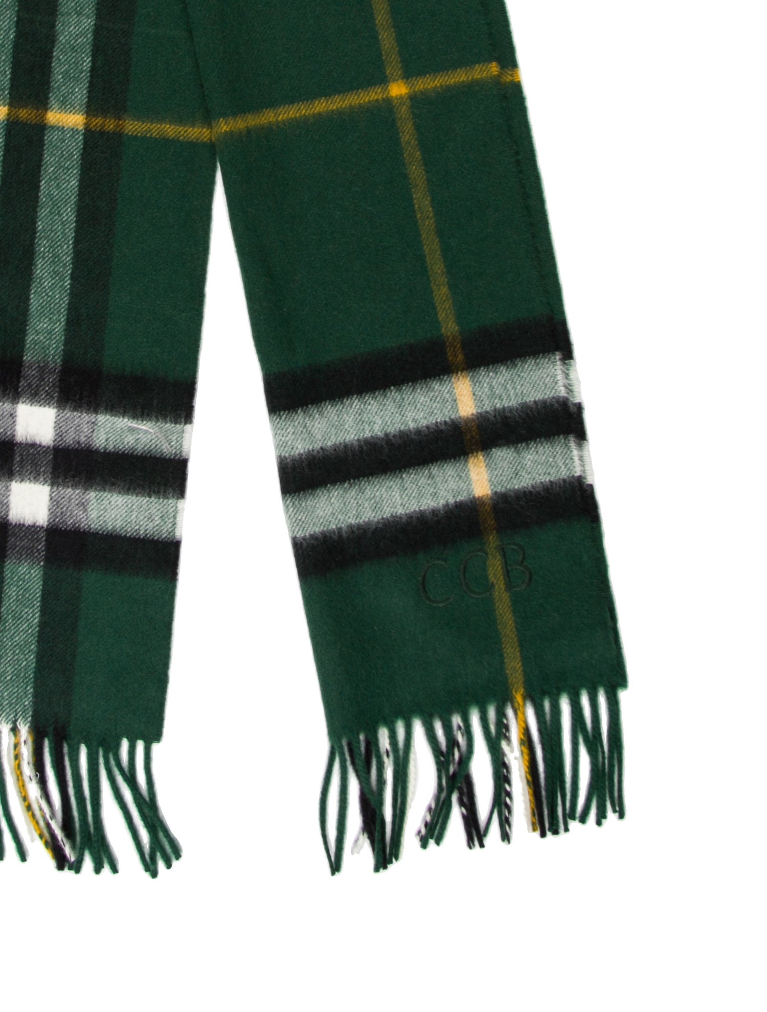 Burberry Prorsum Cashmere Plaid Print Scarf w/ Tags