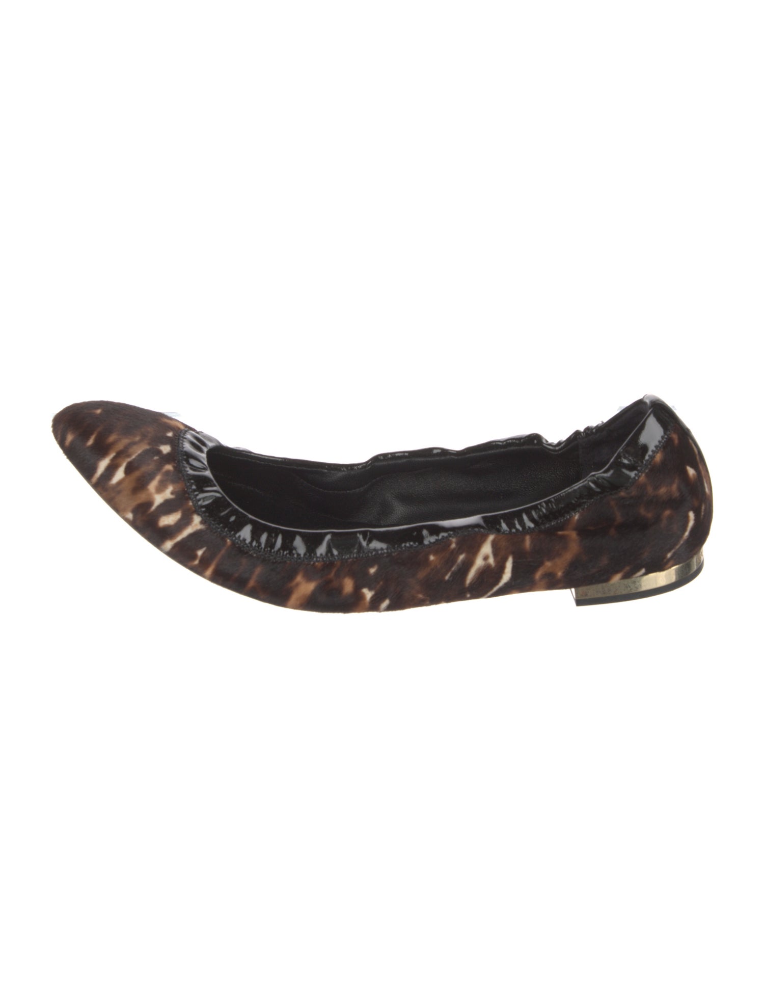 Burberry Prorsum Ponyhair Animal Print Ballet Flats
