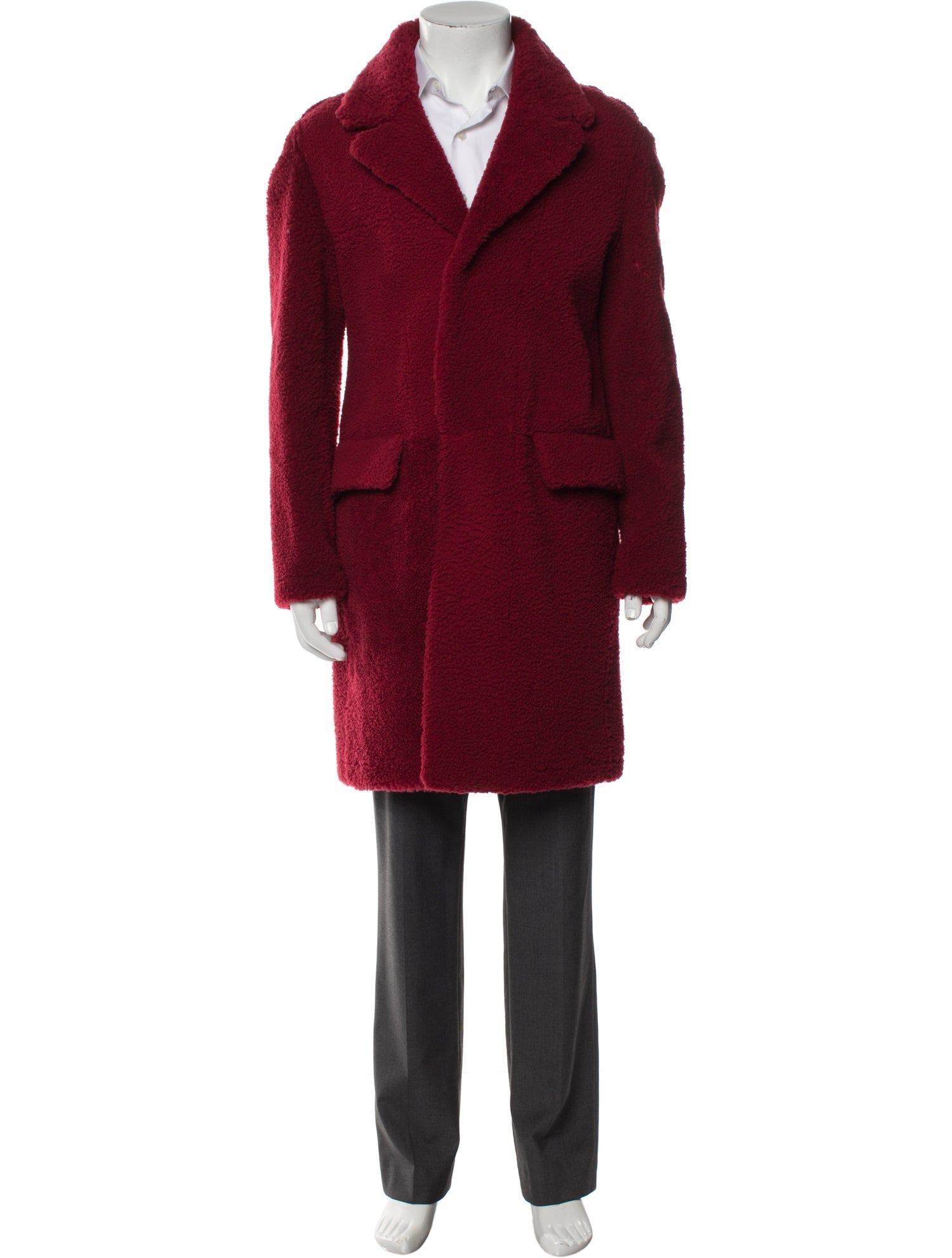 Burberry Prorsum Lamb Leather Overcoat