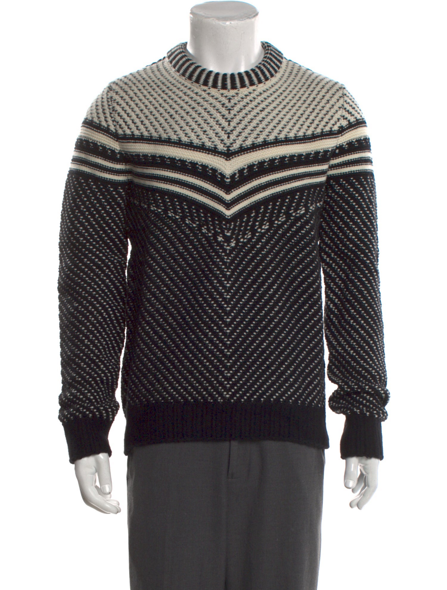 Burberry Prorsum Wool Striped Pullover