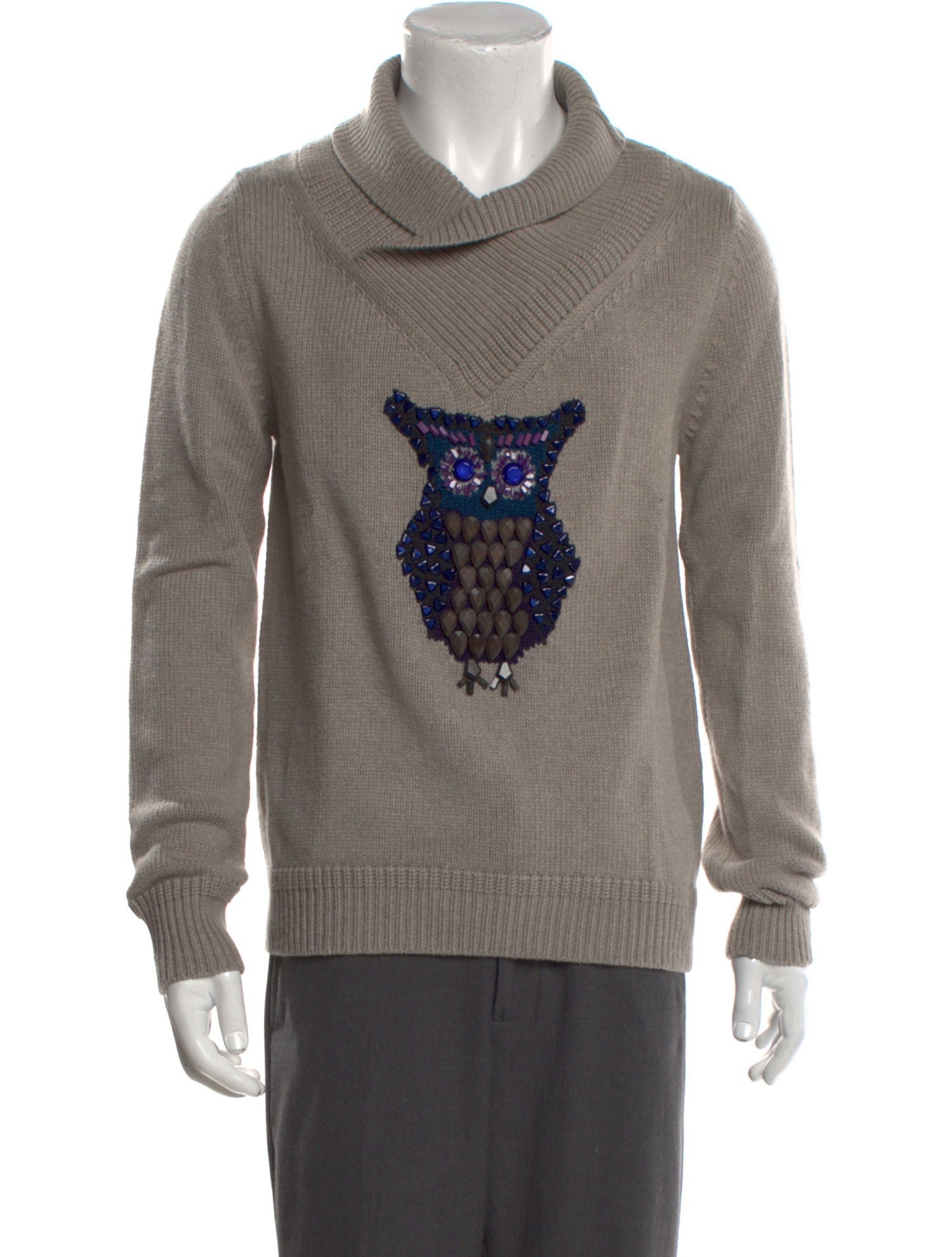 Burberry Prorsum Cashmere Graphic Print Pullover