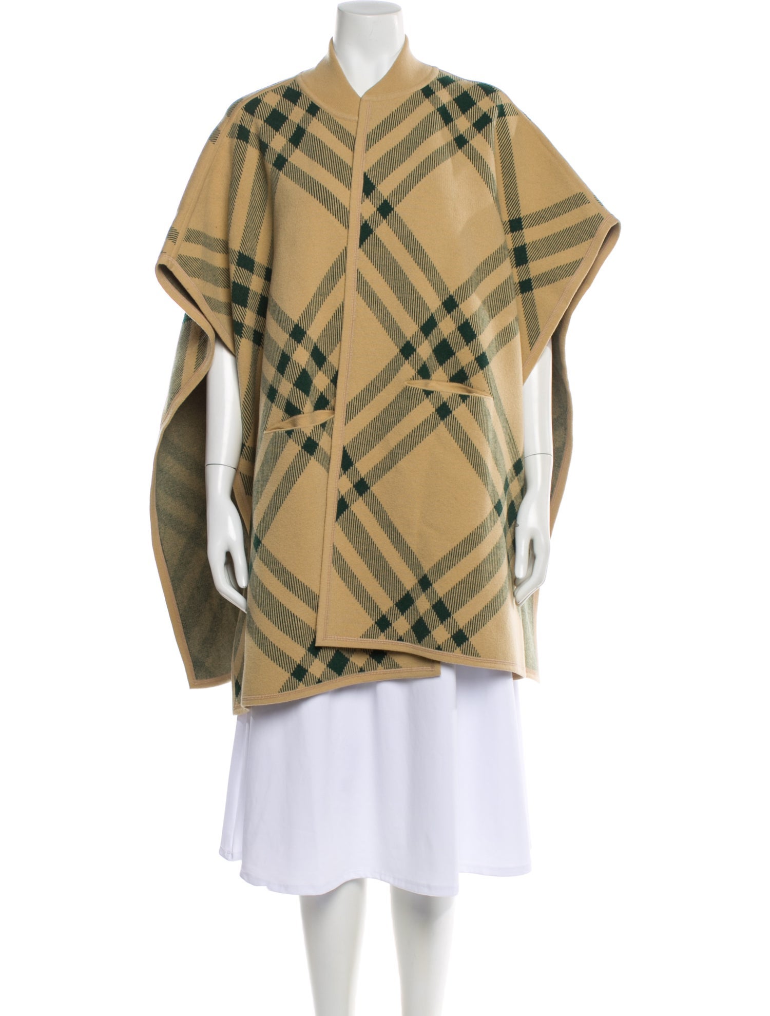 Burberry Wool Plaid Print Jacket