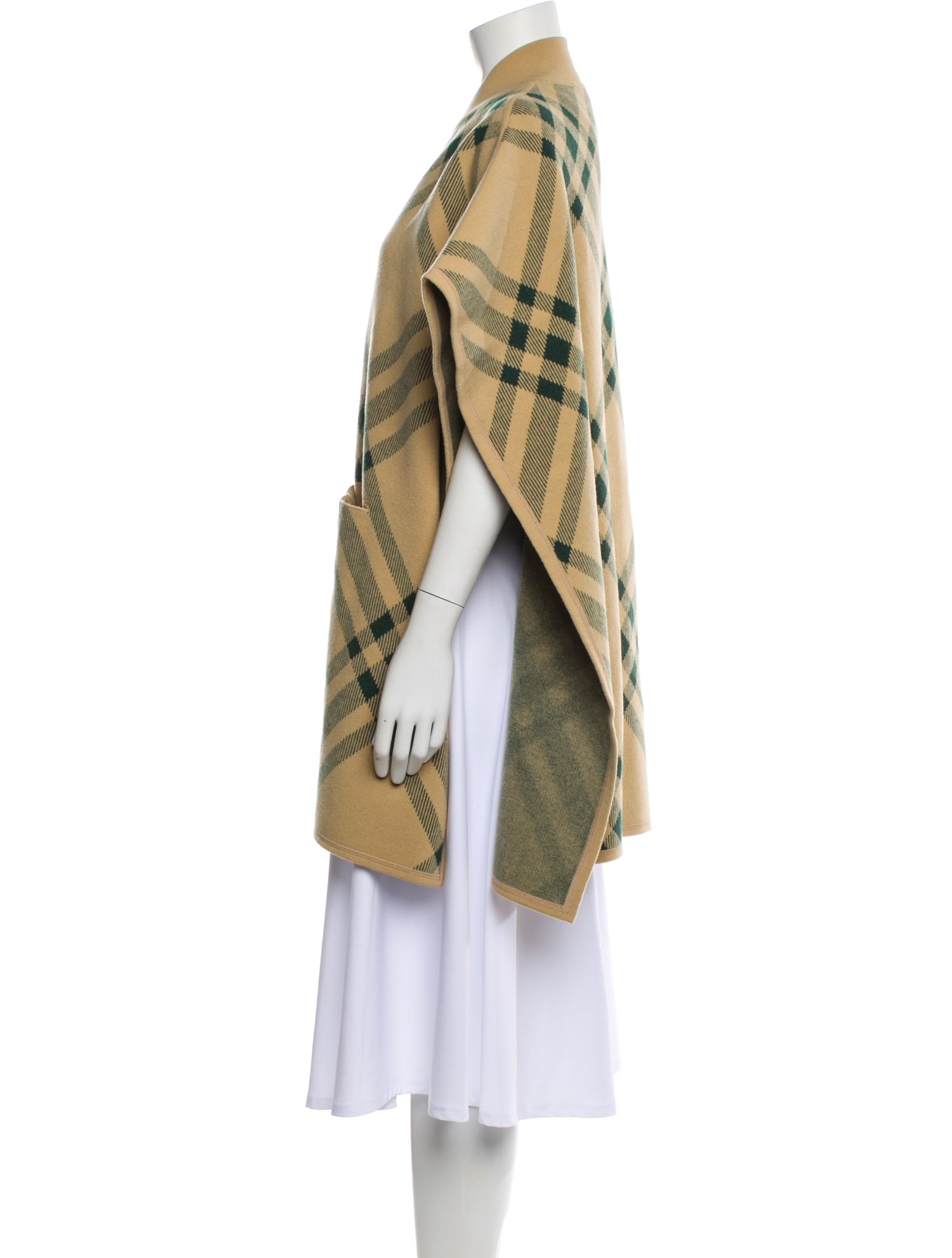 Burberry Wool Plaid Print Jacket