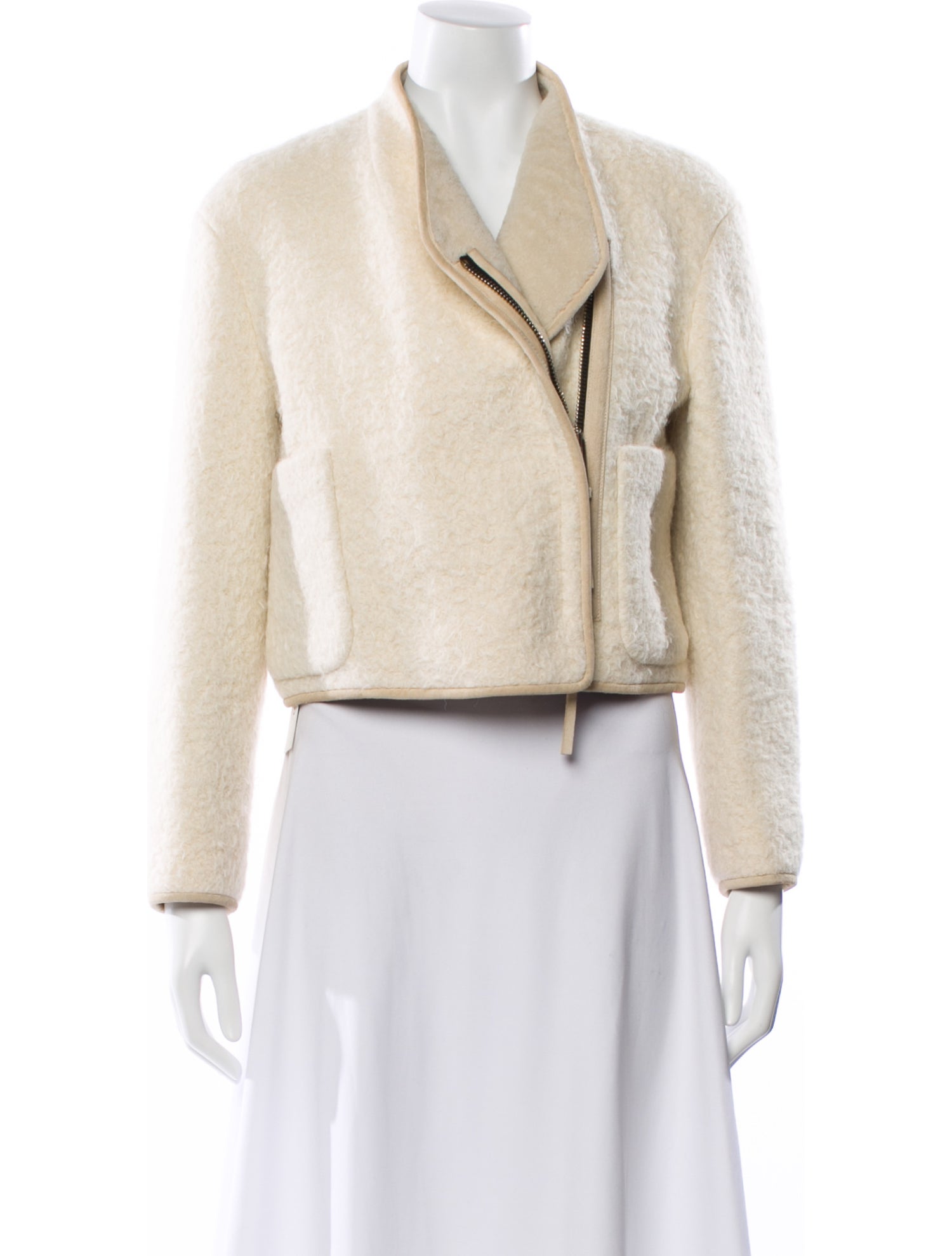 Burberry Prorsum Alpaca Biker Jacket