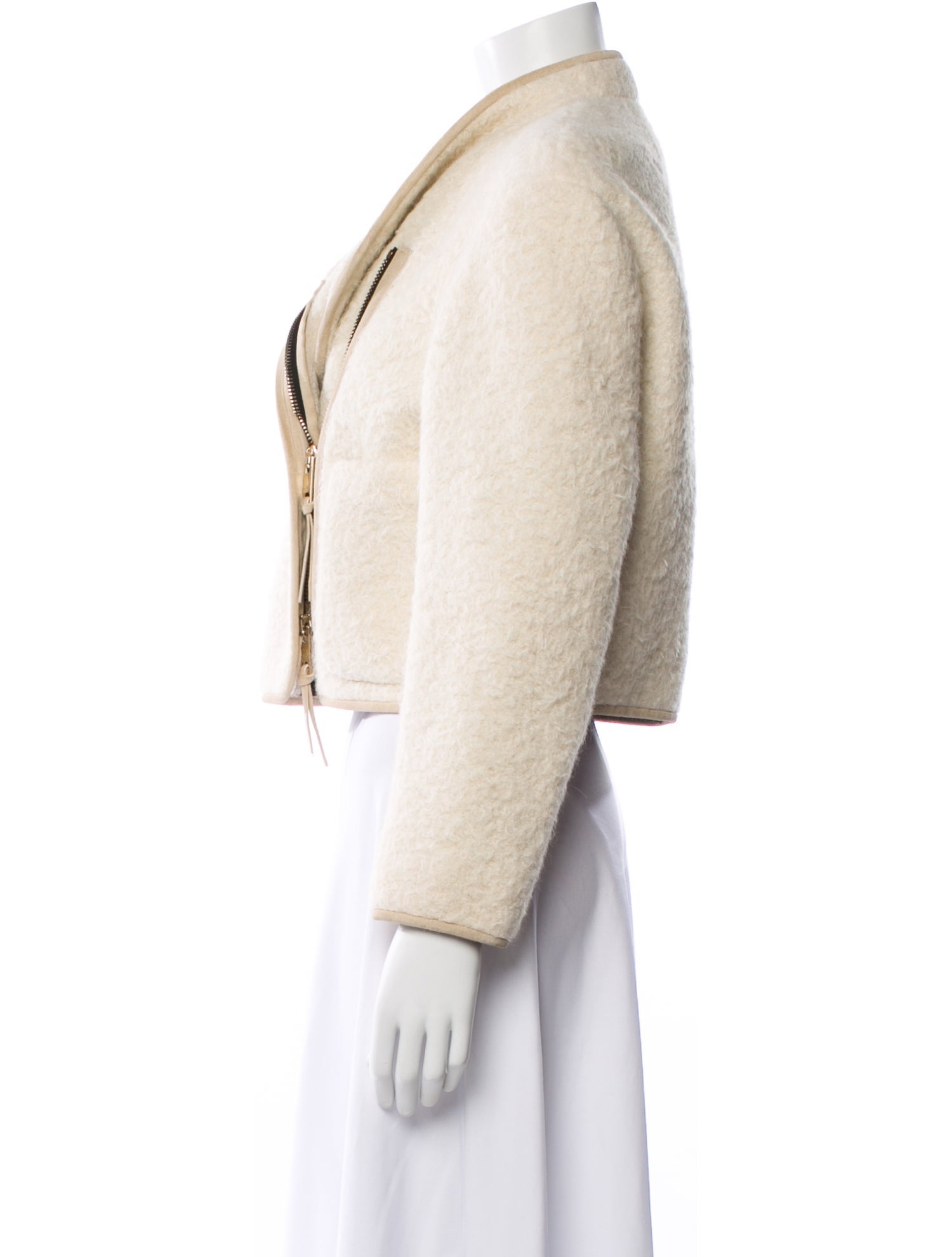 Burberry Prorsum Alpaca Biker Jacket