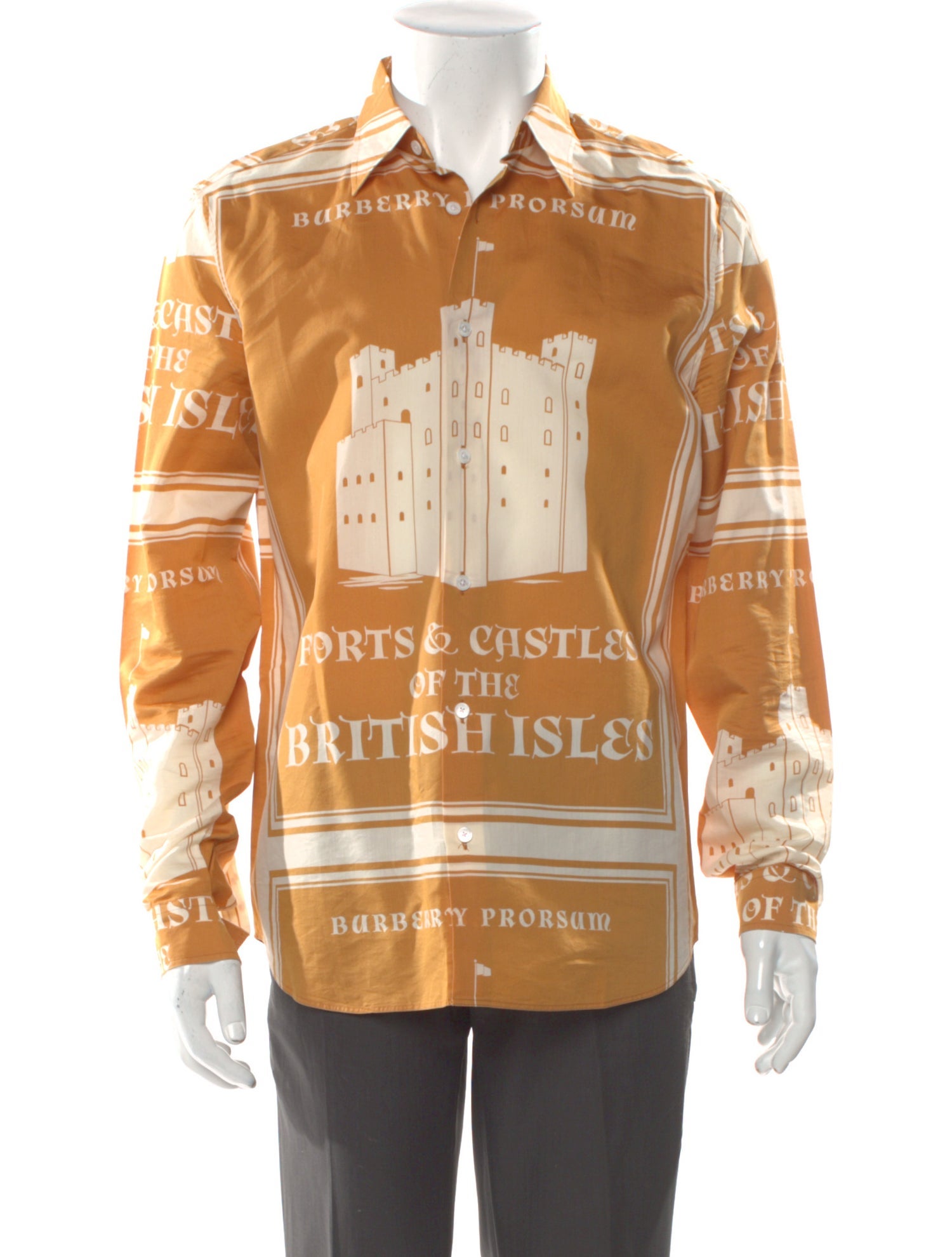 Burberry Prorsum Printed Long Sleeve Shirt