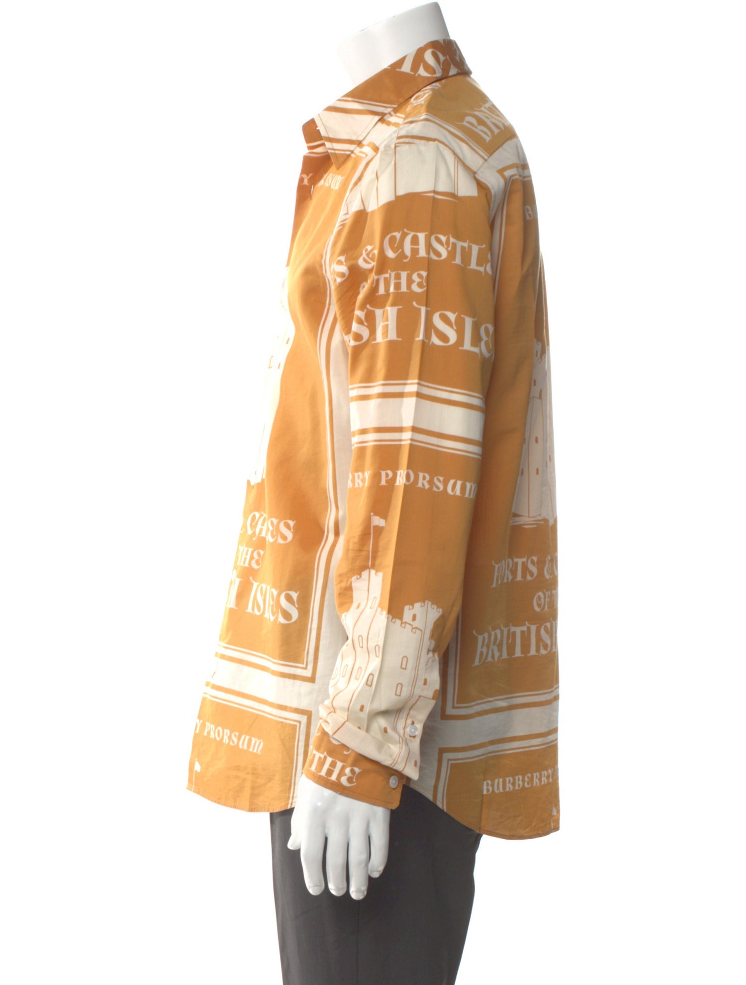 Burberry Prorsum Printed Long Sleeve Shirt