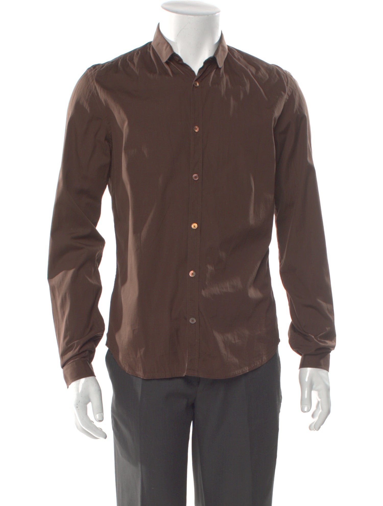 Burberry Prorsum Nova Check Pattern Long Sleeve Shirt